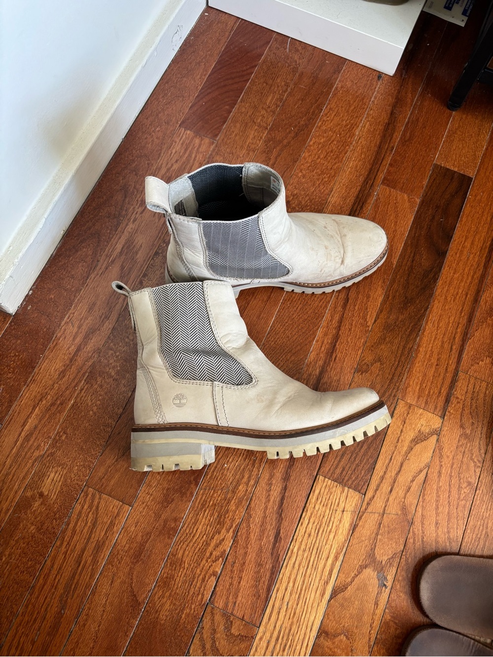 Timberland Cream Chelsea Boots